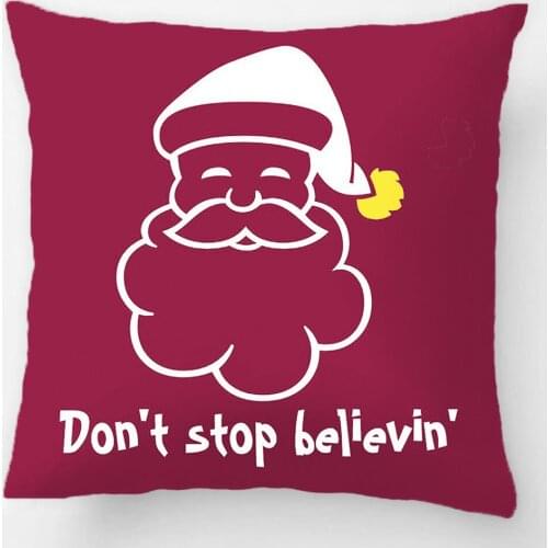 Funny Christmas | Don't Stop Believin Throw Pillow Case Decorative Cushion Cover Pillowcase Customize Gift By LVSURE For Seat