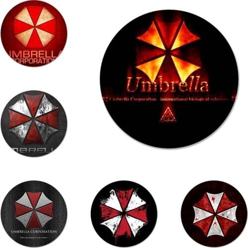 Umbrella corporation Icons Pins Badge Decoration Brooches Metal Badges For Clothes Backpack Decoration 58mm