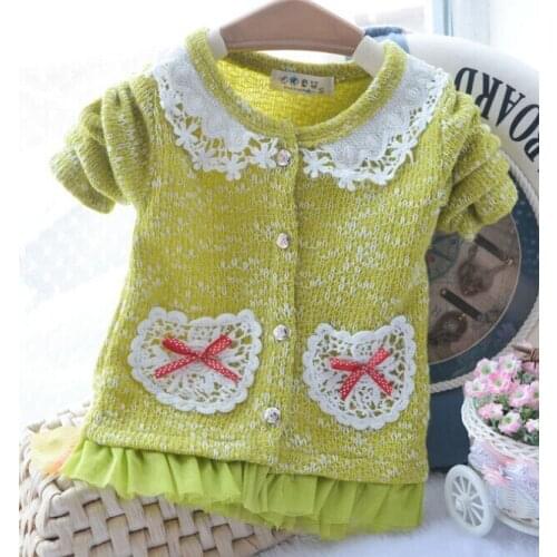 1piece /lot) 100% cotton 2020 Cute candy baby girl outerwear
