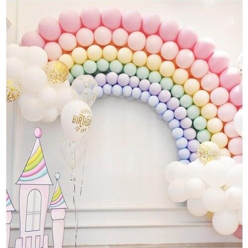 100pcs 10 Inch Children Birthday Party Decoration Balloons Wedding Supplies Decoration Gifts Macarons Balloon Set Theme Wedding