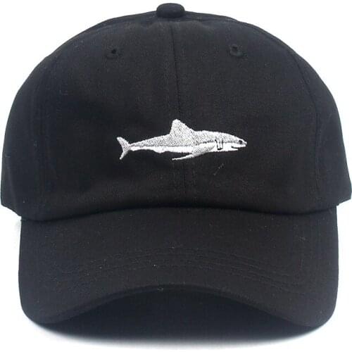 2021 Cotton Fish embroidery Casquette Baseball Cap Adjustable Snapback Hats for men and women 263