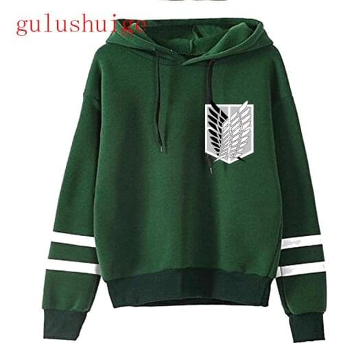 90s japanese Anime Attack on Titan Shingeki No Kyojin Graphic Hoodies Men Unisex Funny Cartoon manga Sweatshirt Hoody Male