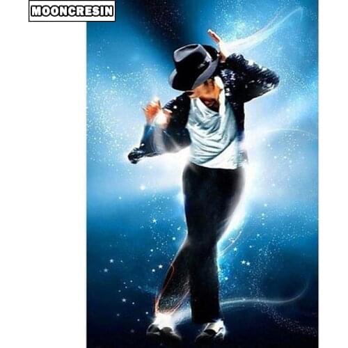 5D Diy Diamond Embroidery Michael Jackson Cross Stitch Diamond Painting Kit Handicraft Mosaic Picture Of Rhinestones Decor Home