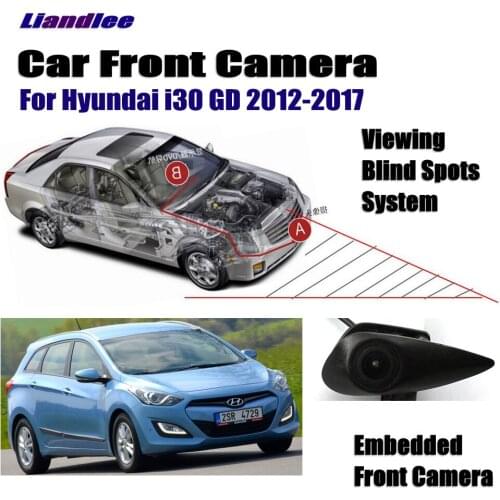 Car Front View Camera For Hyundai I30n FD GD PD 2009-2020 2010 2013 Not Rear View Backup Parking CAM HD CCD Night Vision