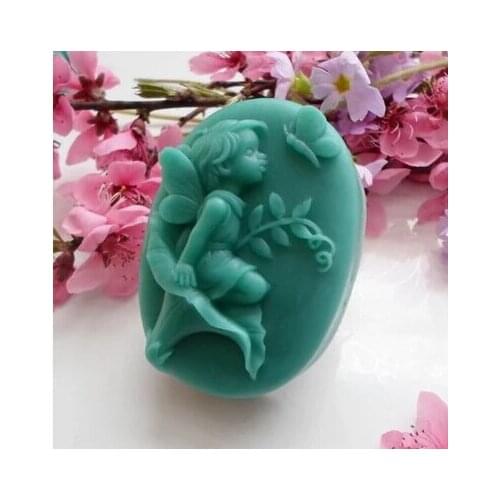 Free shipping DIY girl angel/flower/butterfly modelling silicon soap mold Cake decoration mold Handmade soap mold