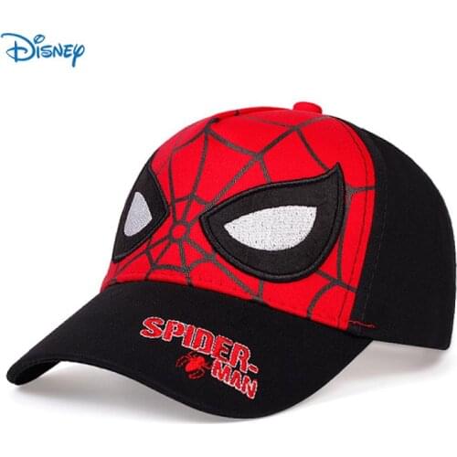 Disney Marvel Hat Baseball Cap Children Hat Superhero Spider Embroidery Adjustable Hat Boy Baby Girls Suitable for 3-8 Years Old