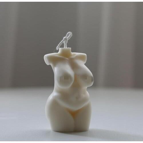 Fat Female Body Shape Candle Mold Shy Female Mother Body Middle-aged Female Body Handmade Candle Making Supplies