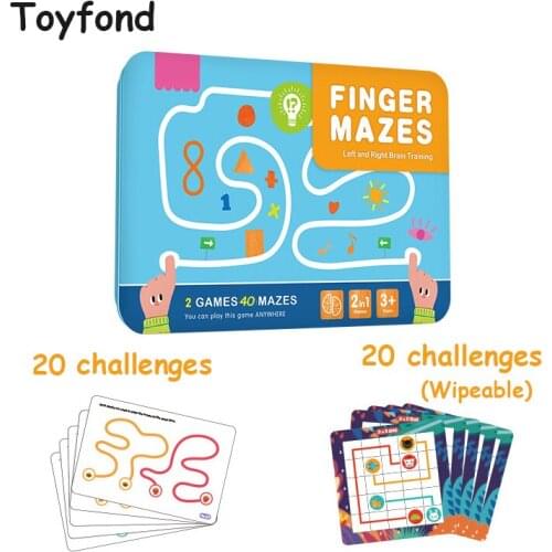 Montessori Toy Brain Development Finger Maze Pen Track Training Educational Toys Thinking Teaching Aids Funny Gift for Kids Boys