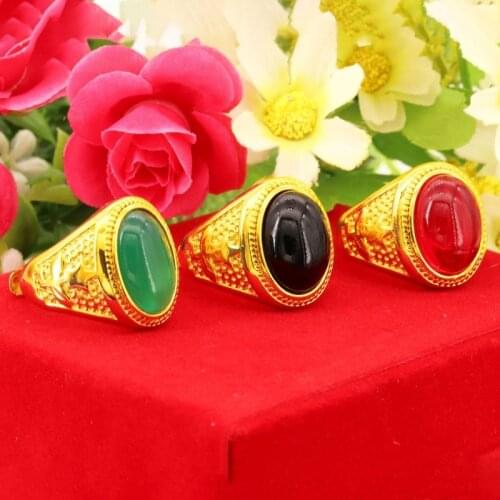 Natural Chalcedony Ring 925 Silver Jade Agate Amulet Fashion Jewelry Gifts for Women