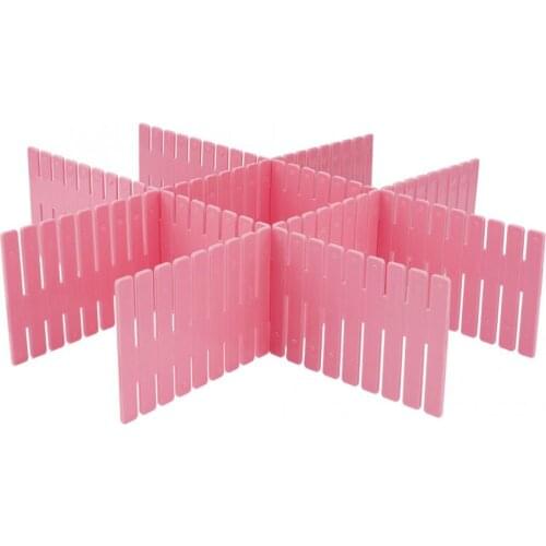 Storage Box 4Pcs DIY Plastic Drawer Organizer Adjustable Drawer Dividers Separators