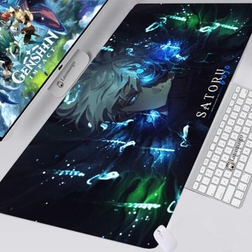 Jujutsu Kaisen Mouse Pad Anime 90x40 Large Gaming Accessories Gojo Satoru Carpet Gamer PC Computer Varmilo Keyboard XXL Mousepad