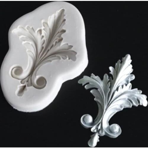 KUXSE 3D Sugar Craft Relief Border Silicone Mold Fondant Molds Cake Decorating Tools Chocolate Gumpaste Mold Baking To