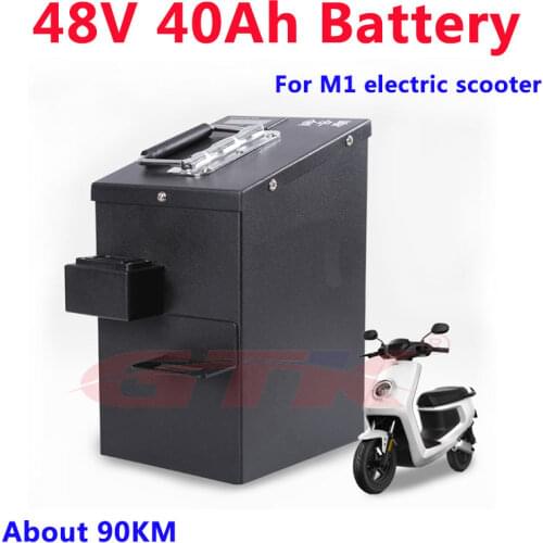 GTK 48V 40Ah M1 MQi2 lithium battery with APP bluetooth monitor display 48v scootor buile-in Original powerful bms+5A charger