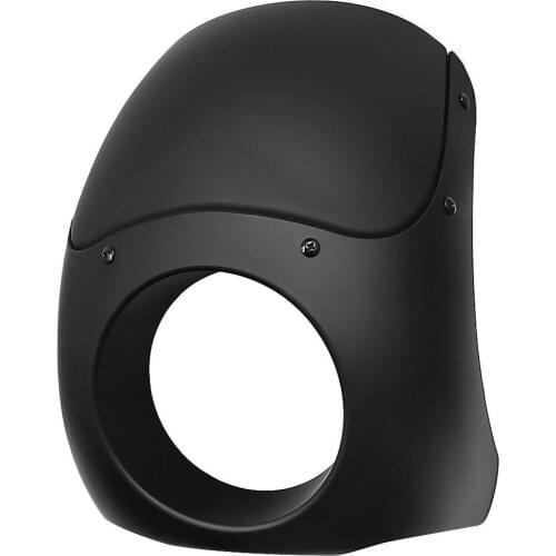 Motorcycle Accessories Cafe Racer Headlight Fairing Mask Motocross Front Cowl Fork Mount Fit For Harley Sportster FXR XL FXD