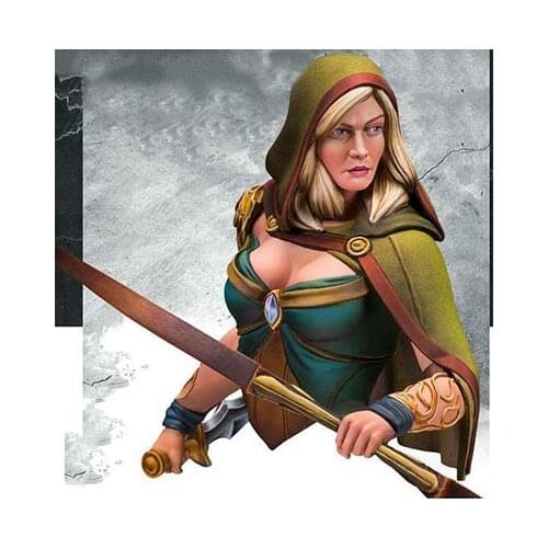 1/12 Resin Bust Building Kit Female Archer