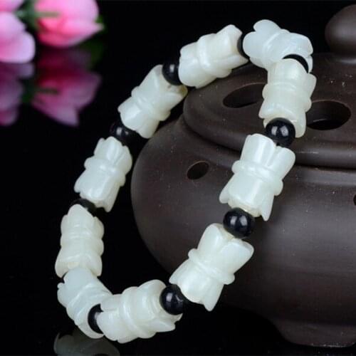 Genuine Natural Jade Bracelet Women Mens Fashion Jewellery Real Chinese Xinjiang Hetian Jades Stone Bracelets Gemstone Bangles