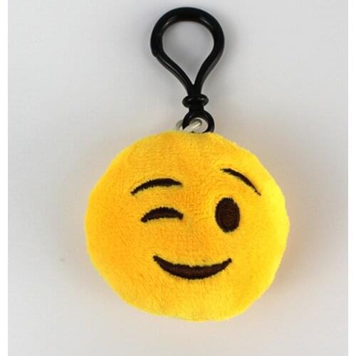 New Size 5.5CM, Stuffed Plush Toy , Key Chain , Kids Gift expression Doll