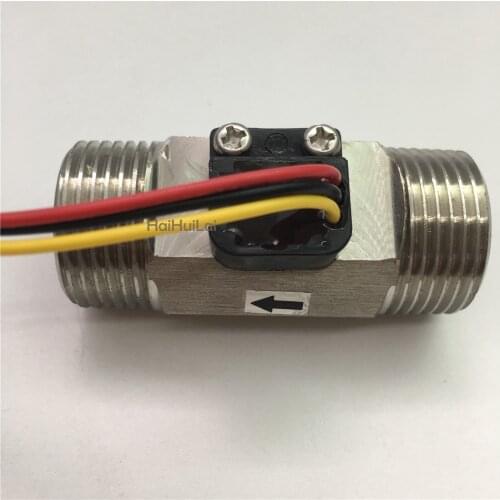 NPT3/4” Stainless steel SUS304 DN20 Magnetic Hall Turbine water flow sensor meter