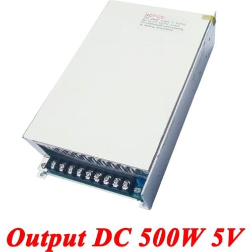 S-500-5 Switching Power Supply 500W 5v 70A,Single Output AC-DC Converter For Led Strip,AC110V/220V Transformer To DC,led Driver