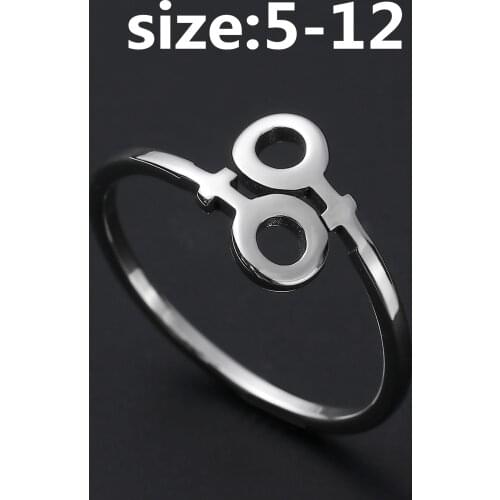 Silver Ring Lesbian Pride Wrap Female Gay Pride Jewelry Gay pride Ring Gay Gift Jewelry YLQ0463