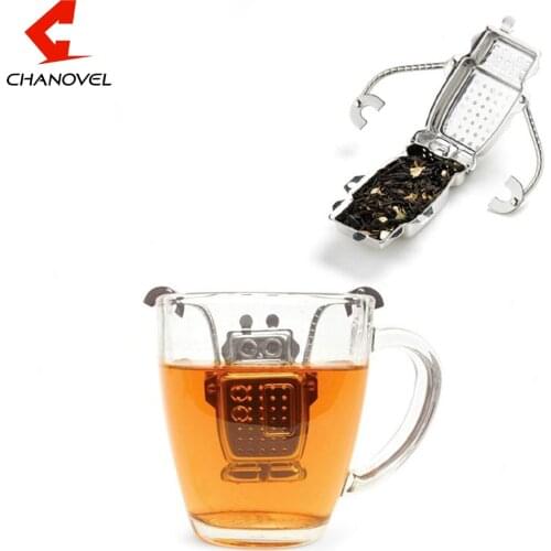 Hot Manufacturer Direct Tea Infusers Stainless Steel Cute Tea Robot Infuser Recyclable Tea Strainers Monkey Tea Tool