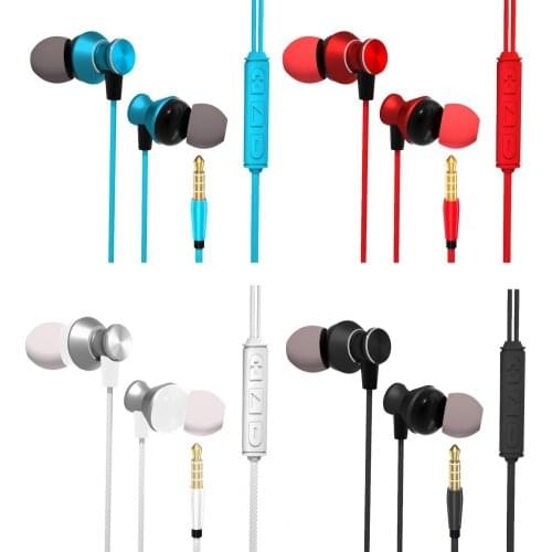 In-Ear Sport Headphones For Xiaomi Earphone For Phone Stereo Bass Headset Metal Wired Earphone HiFi Headphones Mic For Samsung