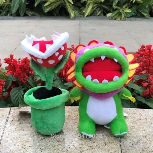 Super Bros Plush Toys Dino Piranha Plant Lovely Soft Stuffed Animal Doll Flower Toys