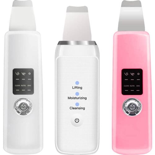 Ultrasonic Deep Face Cleaning Machine Skin Scrubber Remove Dirt Blackhead Reduce Wrinkles spots Facial Whitening Lifting Shovel