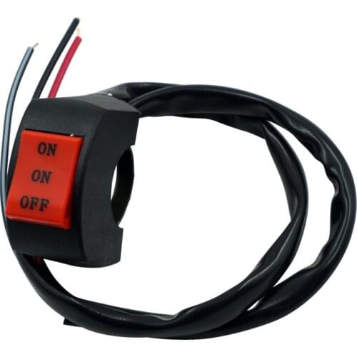 22mm 7/8in Universal Motorcycle Switch Bike Scooter Handlebar ON-ON-OFF Headlight Fog Spot Light Low Beam High Beam Switch