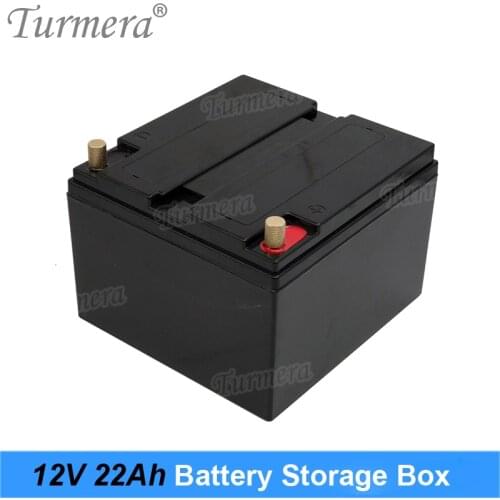 12V 22Ah Battery Storage Box with Handheld M5 Screw for 36V 48V Electric Bike Battery and Solor Panel Energy System Use Turmera