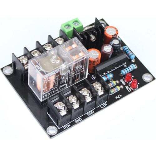 Assembled UPC1237 Speaker Protection Board AC 12V-24V OMRON Relay for stereo 2 channels Boot delay 3 seconds for Amplifier