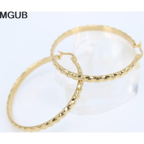 MGUB Stainless steel female lines fine earrings simple personality earrings women popular wholesale price for sale LH243