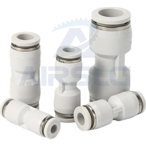 10pcs High Quality PG Quick Air Pipe Joint PG4 PG6 PG8 PG10 Straight Docking Pneumatic Connector Plastic Reducer