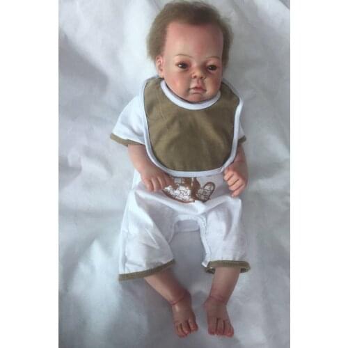 100% Vinyl Reborn Baby Doll Soft Full Plastic Simulation Doll Girl Baby