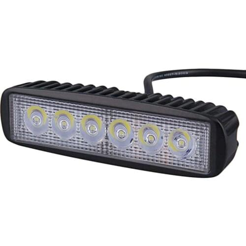 12V 18W LED Light Bar Car Work Light Bar Spotlight DRL Lights for Truck Trailer SUV 4x4 4WD Offroad Lamp