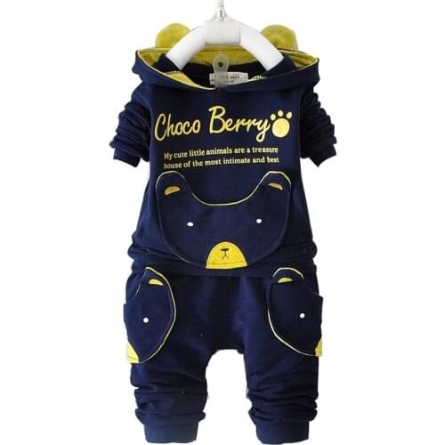 2018 Autumn New Baby Clothing Set Cotton Long-Sleeved Jacket +Pants Baby Boy Clothing Girls Suit Set 0-3 Year Children Clothes