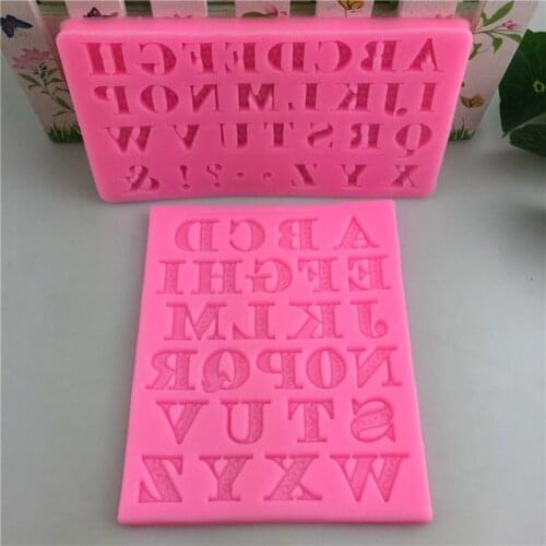 Letter Of The Alphabet English Words Silicone Chocolate Cake Decoration Tools Cookie Decorsting Molds