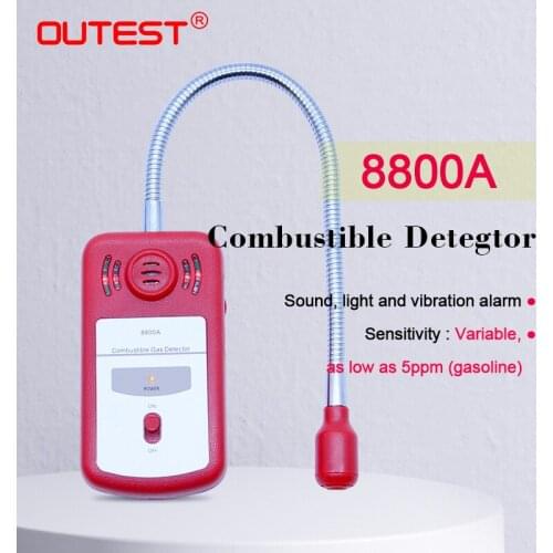 Gas Analyzer Combustible Lpg Gas Detector Portable Gas Leak Location Determine Tester Finder Tester with Sound-light Alarm