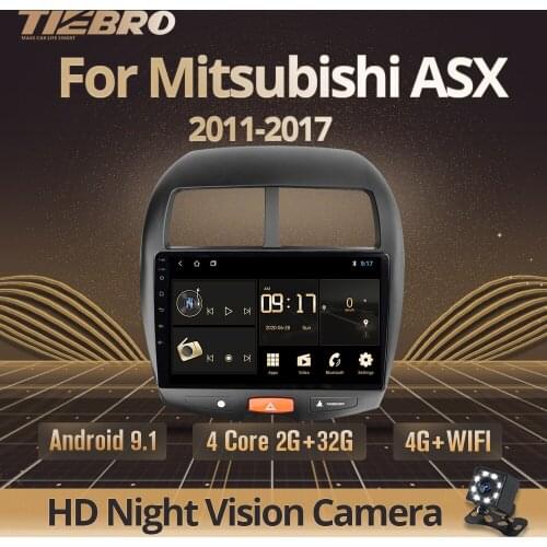 TIEBRO 2DIN Android9.0 Car Radio For Mitsubishi ASX 2010-2017 Citroen C4 Peugeot 4008 GPS Navigation Bluetooth Player Car Atereo