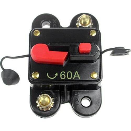 Car Waterproof Circuit Breaker with Manual Reset for Car Audio Trolling Motor 12-24V Automotive Replacement Parts