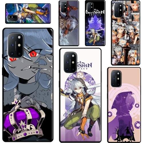Razor Genshin Impact Case For Realme 6 7 8 Pro GT Neo C21 C11 C3 Q3 Pro Soft Cover For OnePlus 8T 7T 9R 8 9 Pro