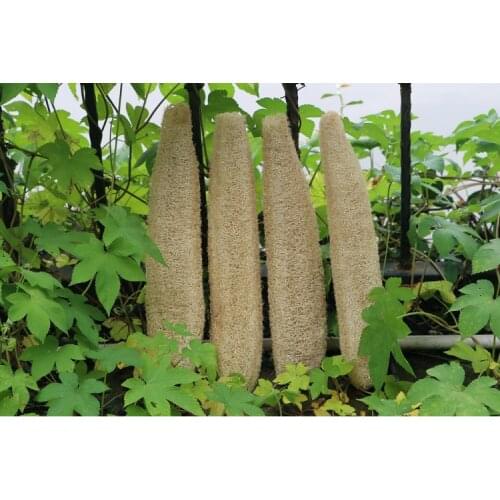 Long Bath Body Shower Sponge Scrubber Natural Loofah Luffa Loofa Bathing Massage Pot Bowl Scrubber Spa bathroom accessories D3