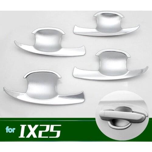 For Hyundai Creta IX25 2015-2020 Car door handle cover door bowl pull chrome Exterior trim Molding Decoration