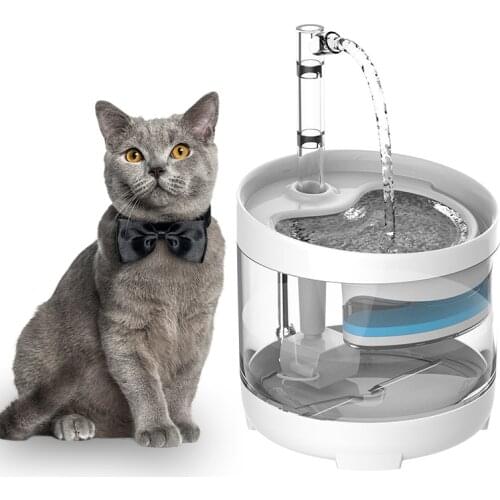 2021 Automatic Cat Water Fountain Electric Mute Water Feeder USB Dog Pet Drinker Bowl Pet Drinking Dispenser For Cat Dog