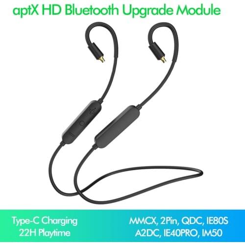 AptX HD MMCX Cable for Tin HiFi T2S T3 Earphones Upgrade Module USB-C CVC8 Noise Reduction Mic Handsfree Senfer PT15 BGVP DH3 VX