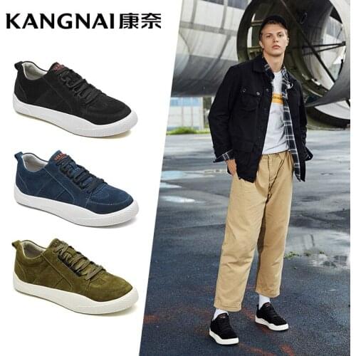 KANGNAI Men Casual Shoes Fashion Sneakers Comfortable Low Top Lace Up Flats Mens Shoes