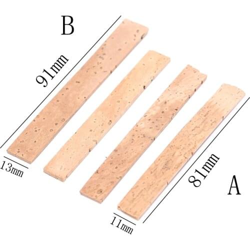 Clarinet Cork 4Pcs Clarinet Natural Cork Mouth Neck Tube Interface Instrument Repair Parts