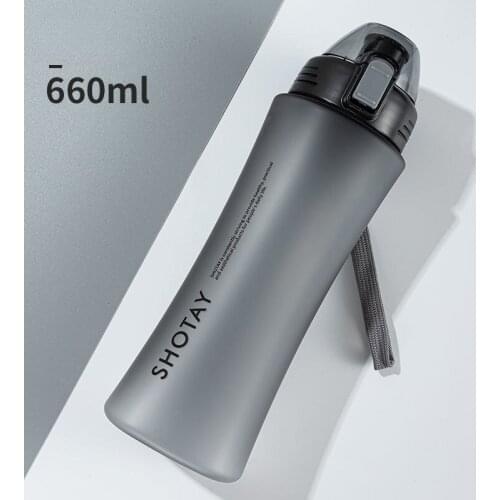 New High Quality Sports Water Bottle BPA Free Portable Creative Leak-proof Shaker Bottle Plastic Drinkware Outdoor Tour Gym