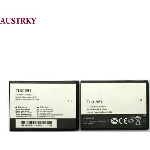 New 1900mAh TLI019B1 TLi019B2 Battery For ALCATEL one touch POP C7 OT-7041 7041D dual CAB1900003C2 Phone +Tracking code