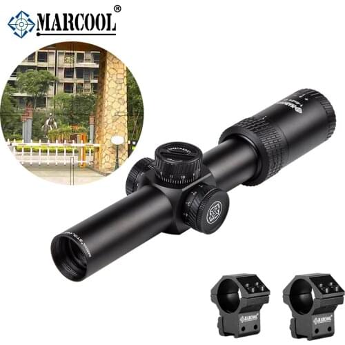 MARCOOL 1-6x24 IR HD Optical Collimator Sight Air Rifle Short Dot Scope Hunting Riflescope Sniper Airsoft
